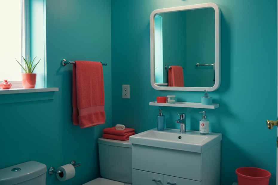 Colorful Bathroom Makeovers