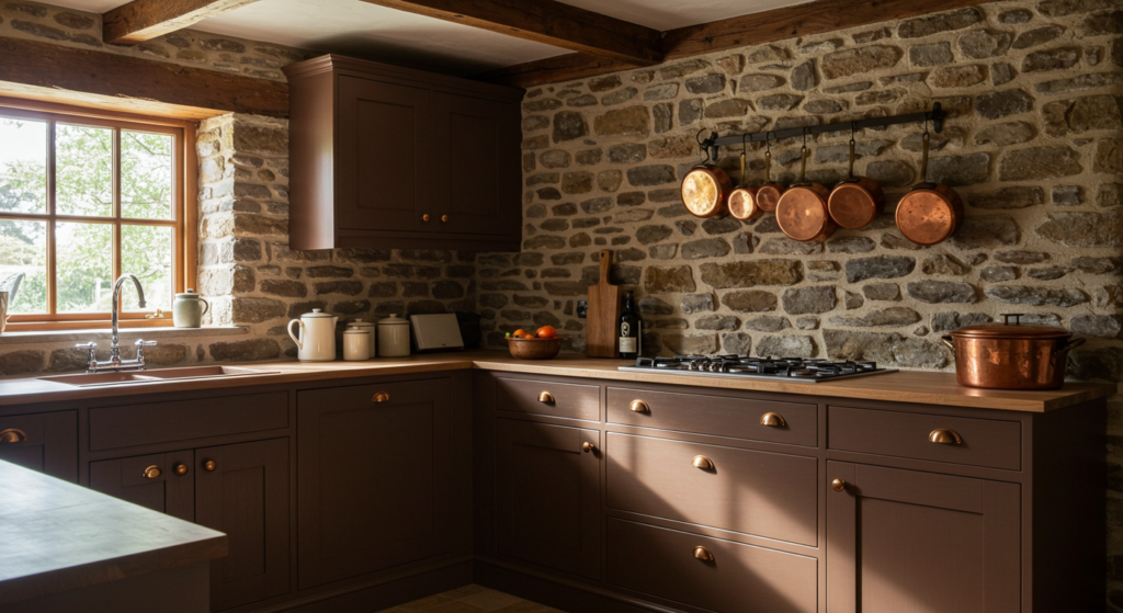 Colorful Cabinets Bold Hues to Spice Up Your Kitchen Earthy Brown Tones