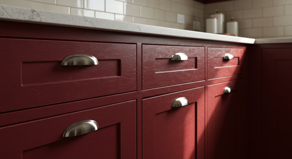 Colorful Cabinets Bold Hues to Spice Up Your Kitchen Radiant Red Cabinets