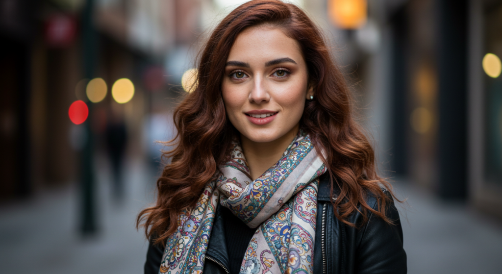 Layering With Color Jackets, Scarves, and Accessories