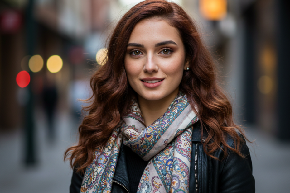 Layering With Color Jackets, Scarves, and Accessories