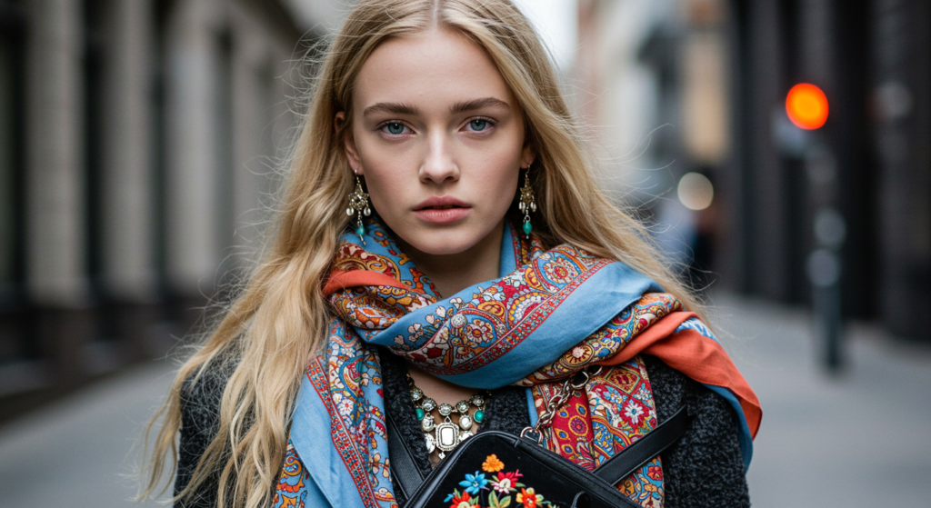 Layering With Color Jackets, Scarves, and Accessories Maximizing Use of Scarves and Accessories