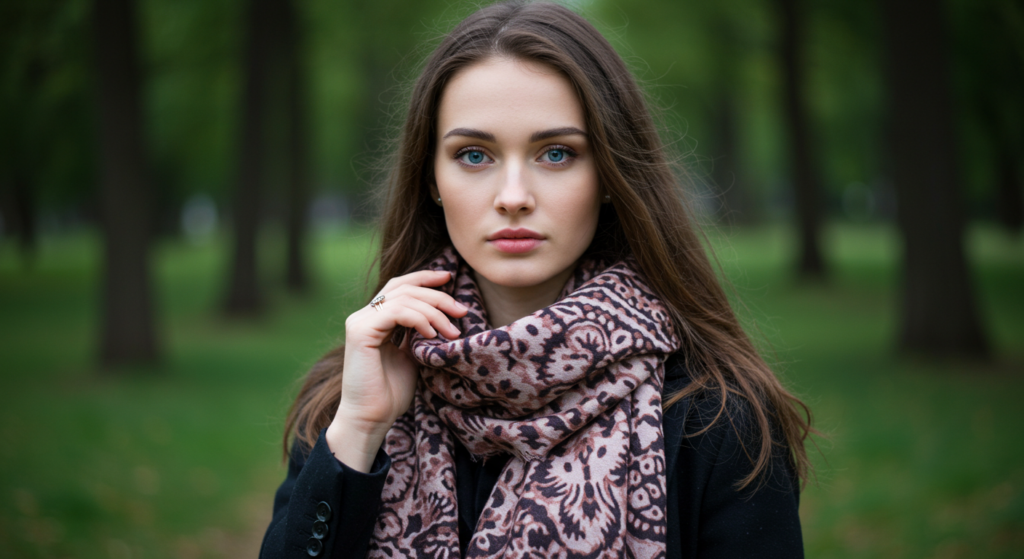 Layering With Color Jackets, Scarves, and Accessories Statement Scarves