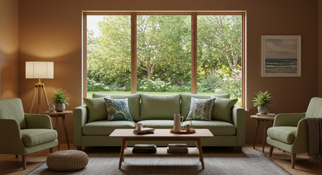 Revamp Your Living Room with the Latest Color Trends Bringing Outdoor Colors Inside