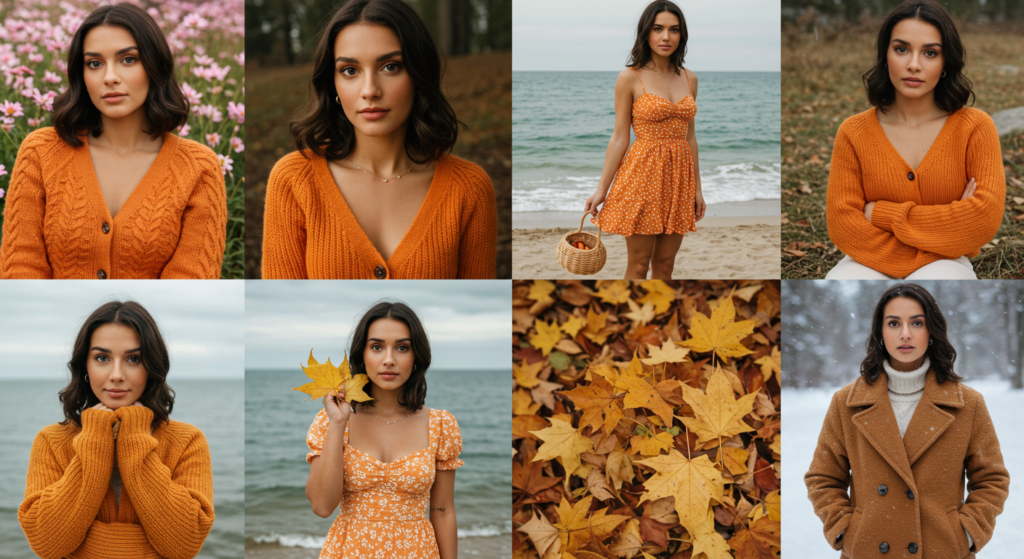Tangerine Enthusiasm, Creativity, or Overstimulation Tangerine in Different Seasons