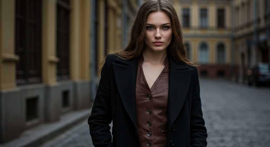 Traditional Russian Fashion Colors Black and Brown Understated Strength