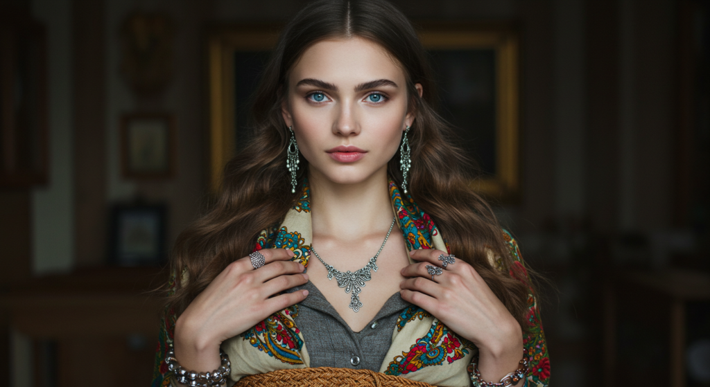 Traditional Russian Fashion Colors Perfecting the Look with Accessories