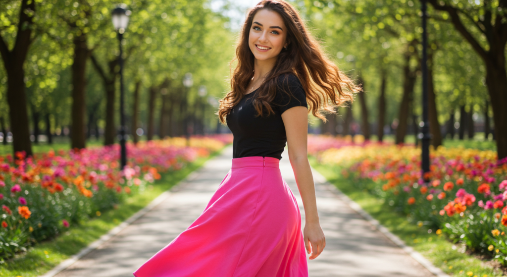 Wardrobe Refresh The Bright Midi Skirt