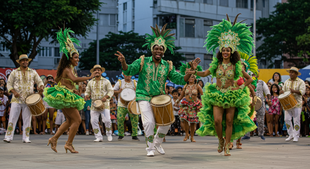 Brazil’s Vibrance Samba Greens in Modern Brazil