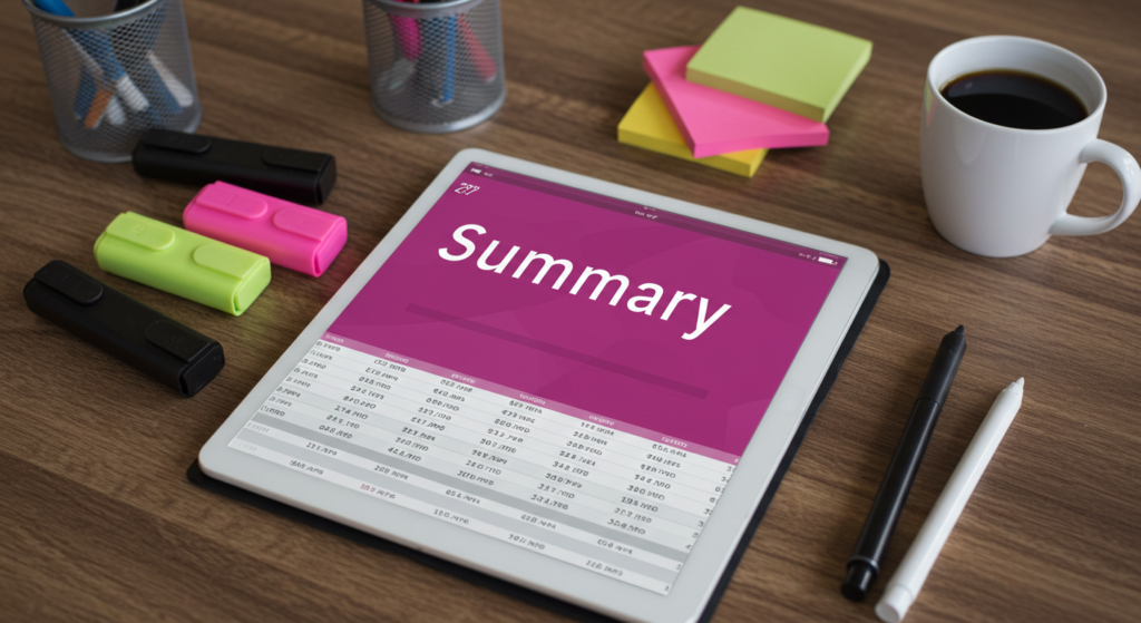 Magenta Color Meaning Summary Table