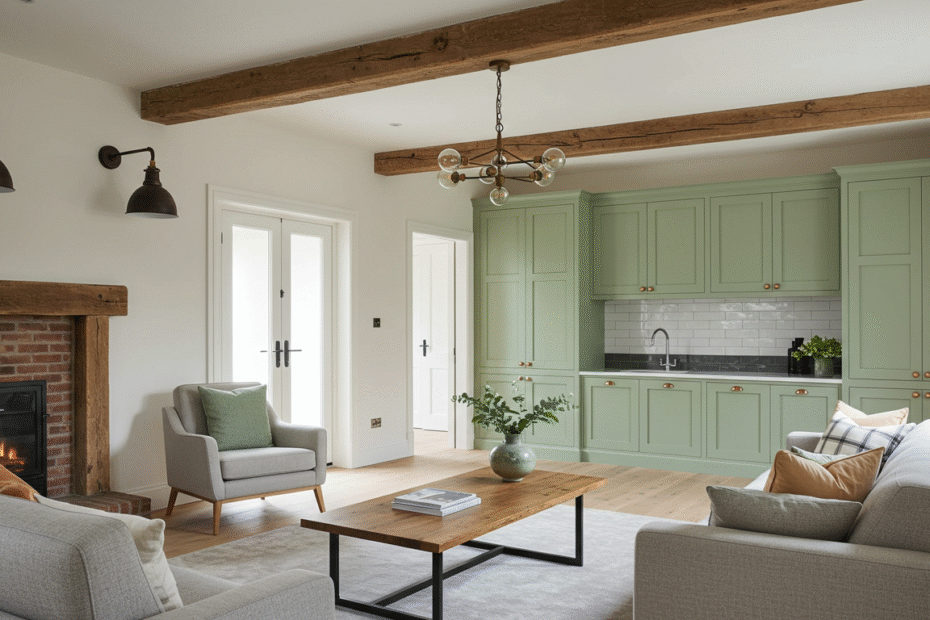 Balancing Rustic and Modern Elements with Color