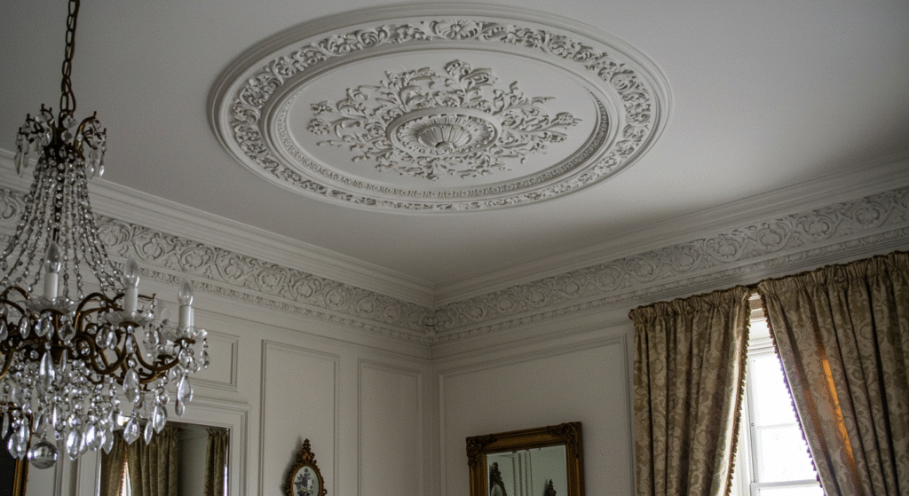 Ceiling Statements Painting the Fifth Wall for a Unique Look Ceiling Medallions and Borders