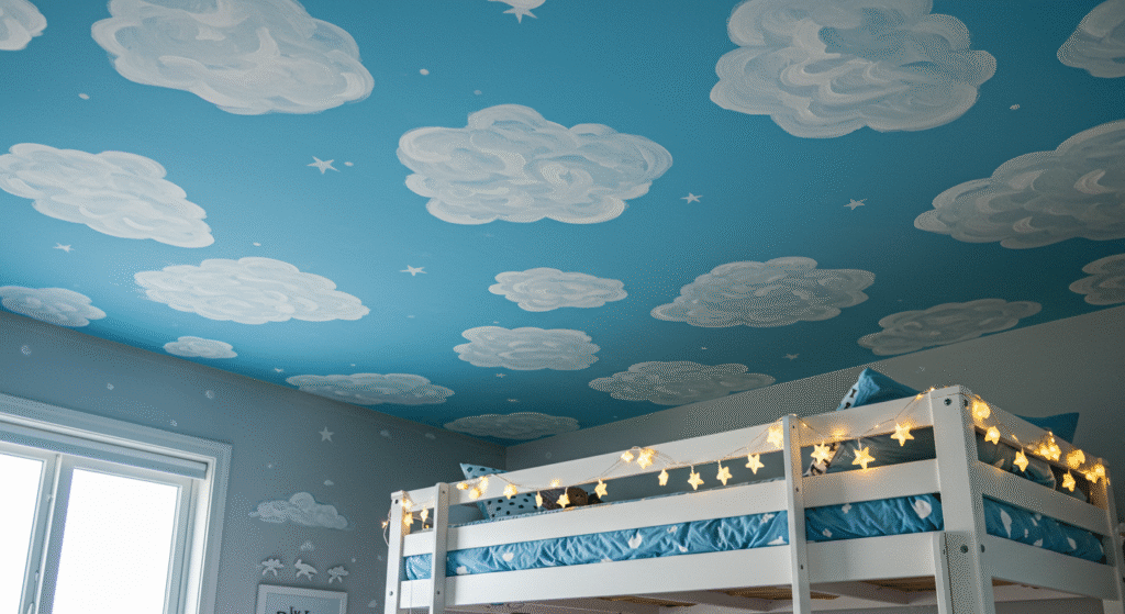 Ceiling Statements Painting the Fifth Wall for a Unique Look Mural Miniatures