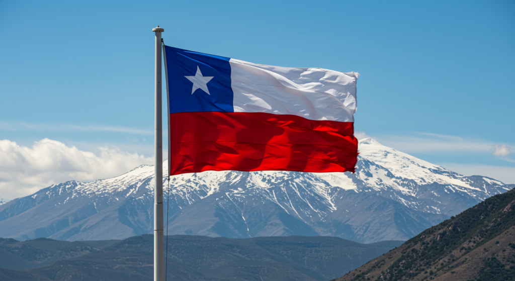 Chile’s Andean Color National Flag=Symbolic Hues