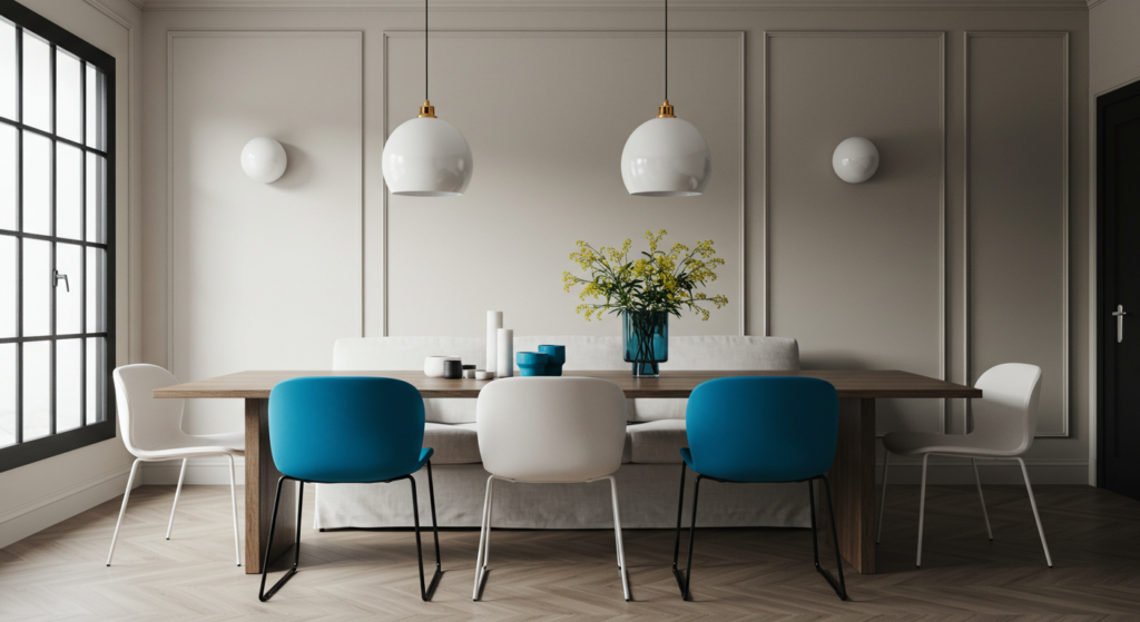Choosing the Right Color for Your Dining Room Minimalist and Modern Combinations