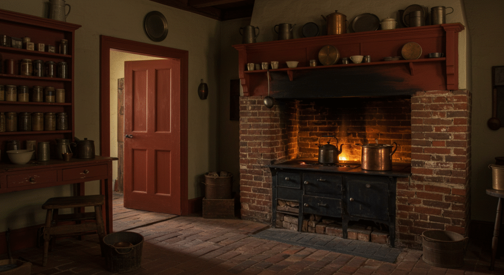 Colonial American Colors Hearth Red