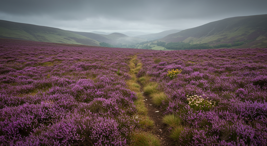 Ireland’s Lush Colors Heather Purples Across the Moorlands