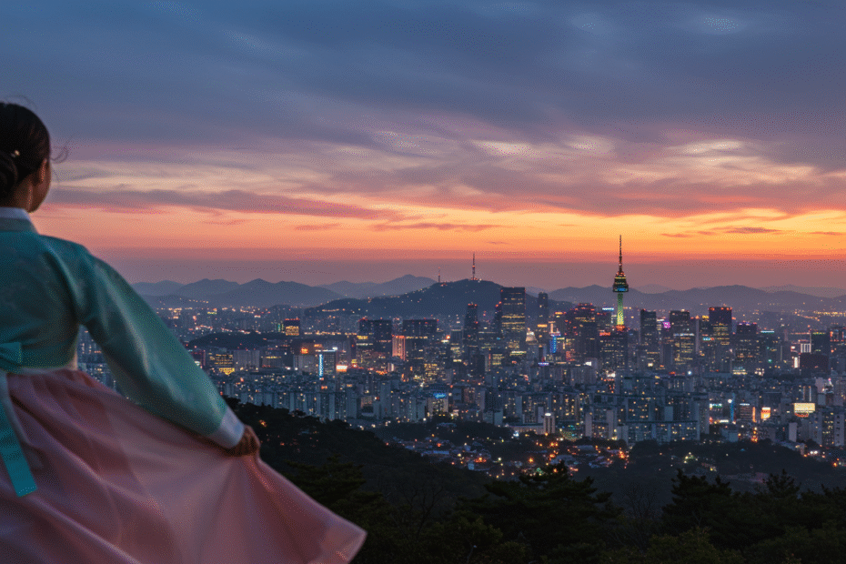 South Korea’s Modern Palette Hanbok Pastels, Taeguk Red‑Blue, and K‑Culture Neon