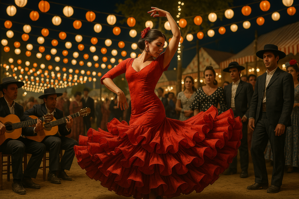 Spain’s Dynamic Colors Flamenco Reds in Andalusia