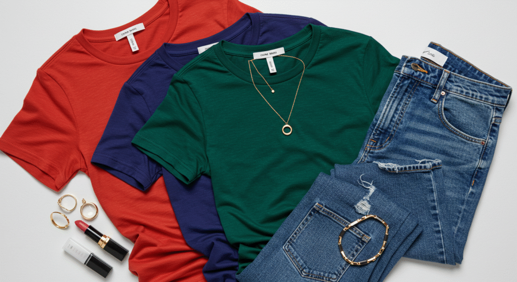 T Shirt Colors That Instantly Upgrade Your Wardrobe Power Pops Statement T Shirt Colors That Elevate Basics