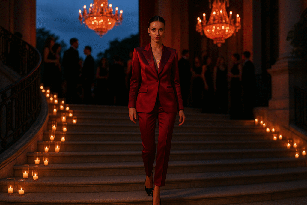 The Rise of Jewel Tone Suits for Women A Fashion Revolution Evening Elegance in Head to Toe Gem Colors