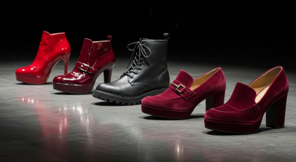 Power Pairing Mastering Red and Black in Women’s Fashion Footwear Fundamentals