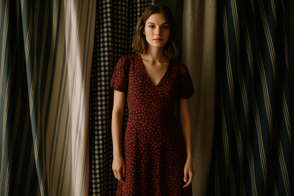 Power Pairing Mastering Red and Black in Women’s Fashion Integrating Patterns