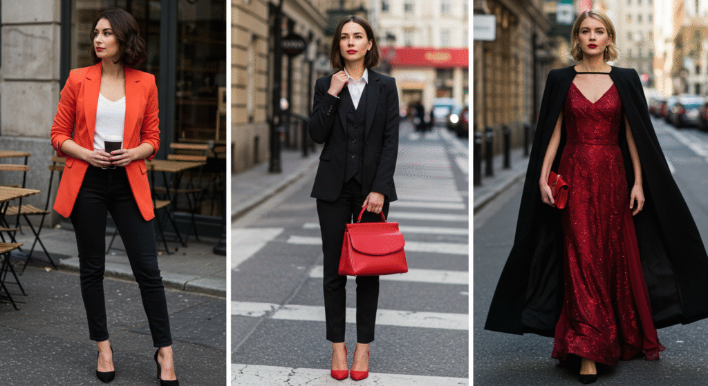 Power Pairing Mastering Red and Black in Women’s Fashion Red and Black Across Occasions