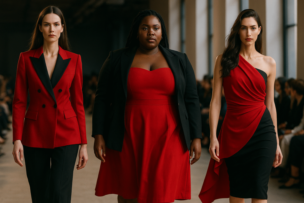 Power Pairing Mastering Red and Black in Women’s Fashion Styling Red and Black for Every Body Shape