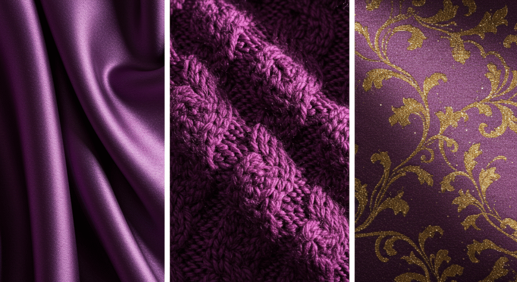 Regal Radiance How to Wear Purple and Gold Fabric Stories