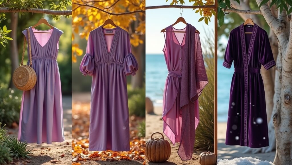 Regal Radiance How to Wear Purple and Gold Seasons
