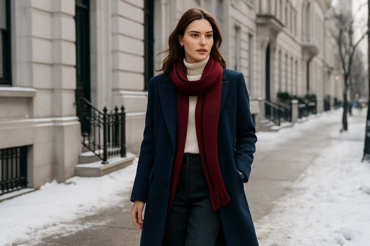 January Palette Burgundy Accent Outfit