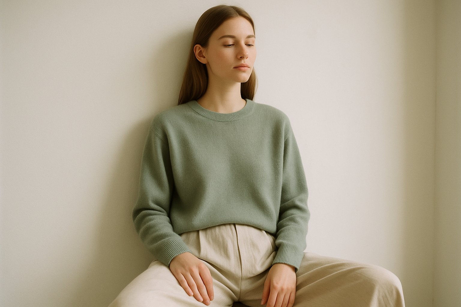 Calm color wardrobe capsule