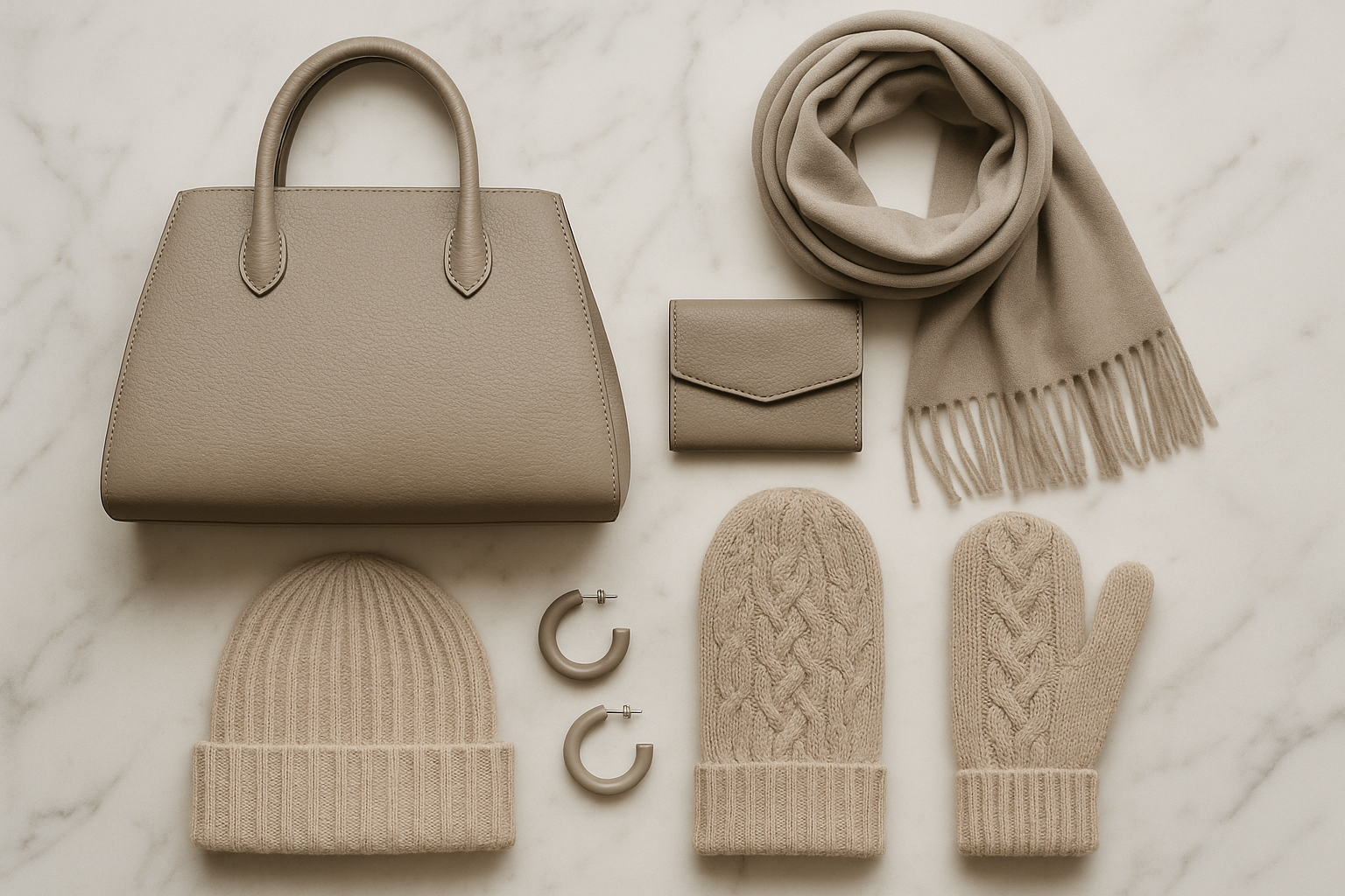 Fashion accessories in new neutral colors